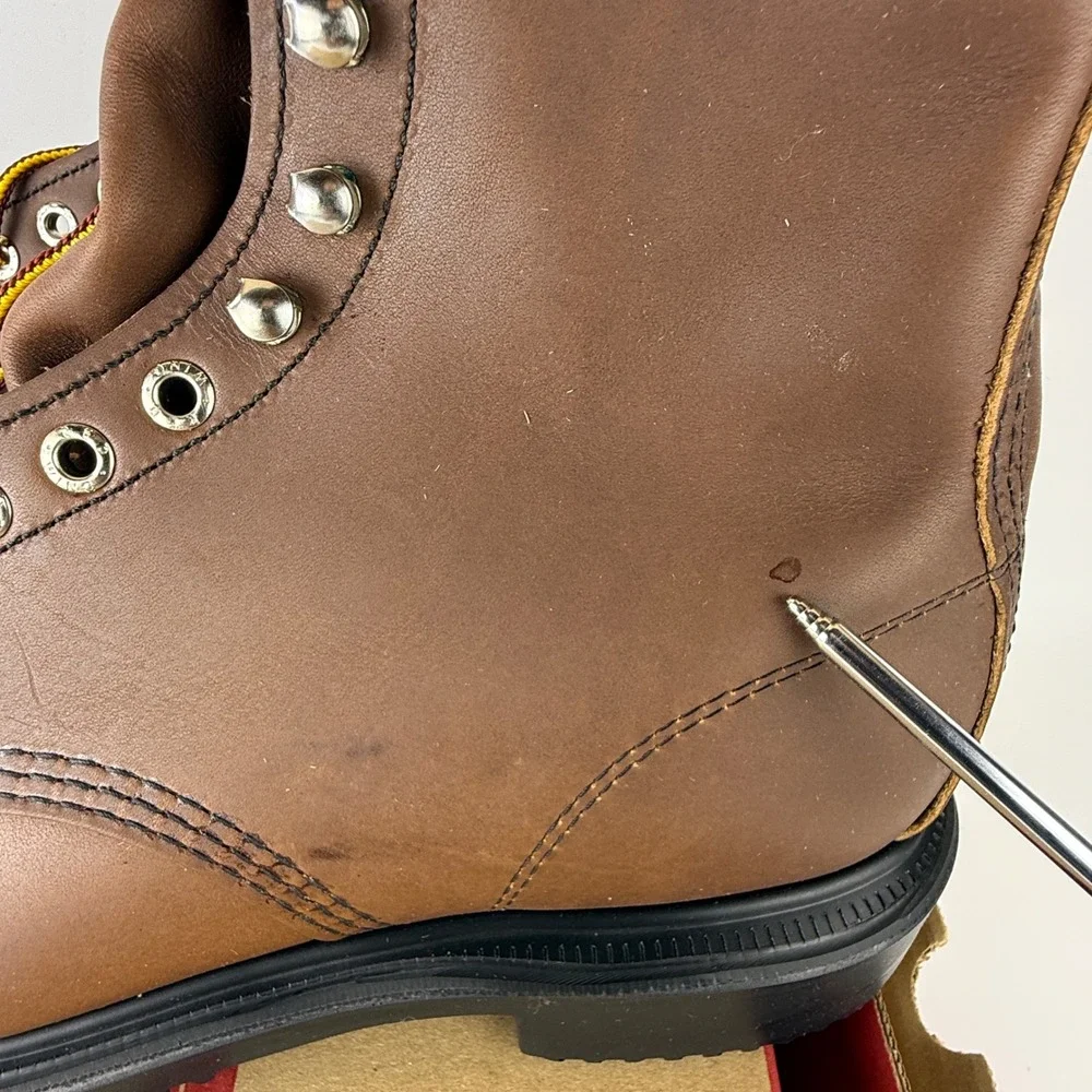 Red Wing 2233 SuperSole 8 Inch Steel Toe Work Boots Mens 11 D Brown Leather USA